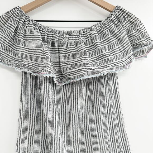Bailey 44 Fetir‎ Off Shoulder Cotton Gauze Top in Gray Size Small - Picture 5 of 11
